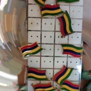 Metal Pin Mauritius Flag